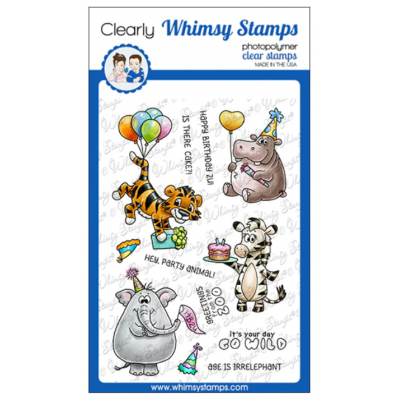 Whimsy Stamps- Estampe «Jungle Birthday» 11 estampes